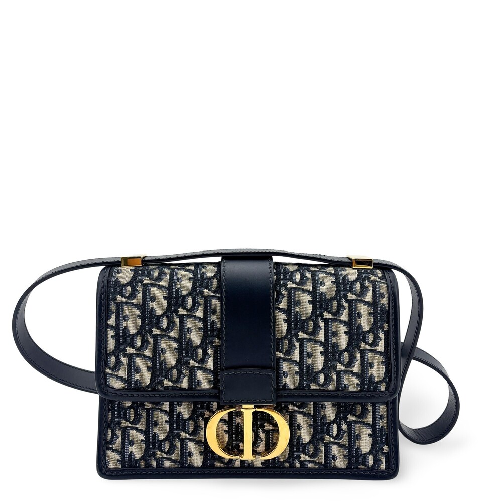Christian Dior 30 Montaigne Flap Oblique Canvas